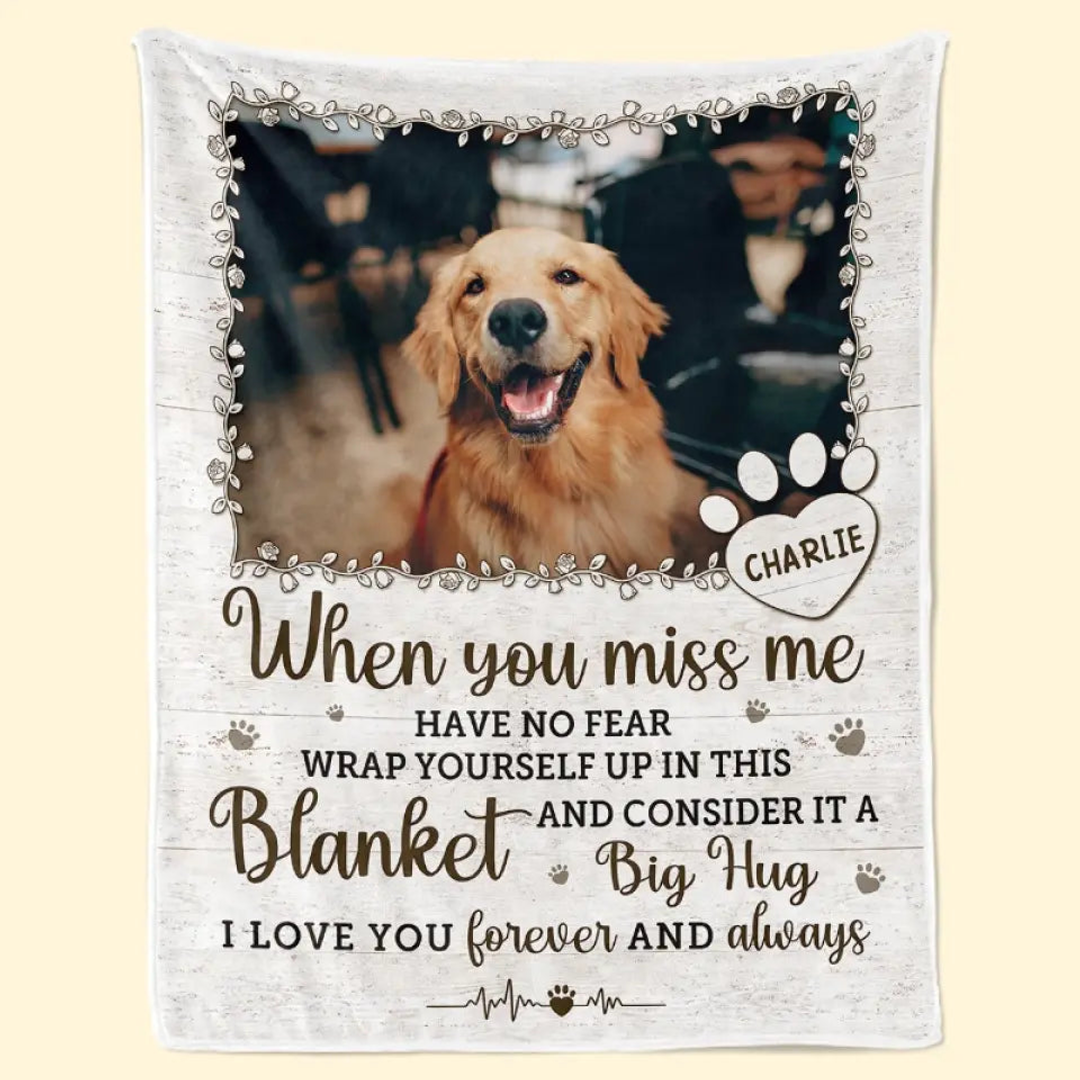Personalized Custom Dog Pet Memorial Blanket FBL158