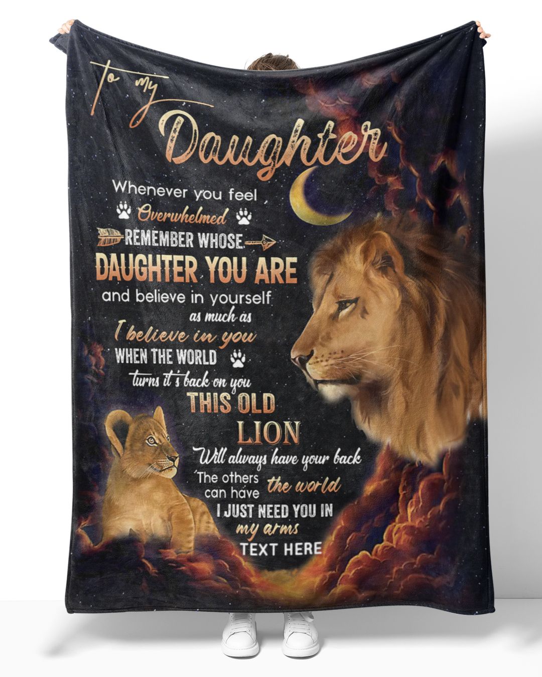 Personalized Custom To My Daughter From Dad Lion Whenever You Feel