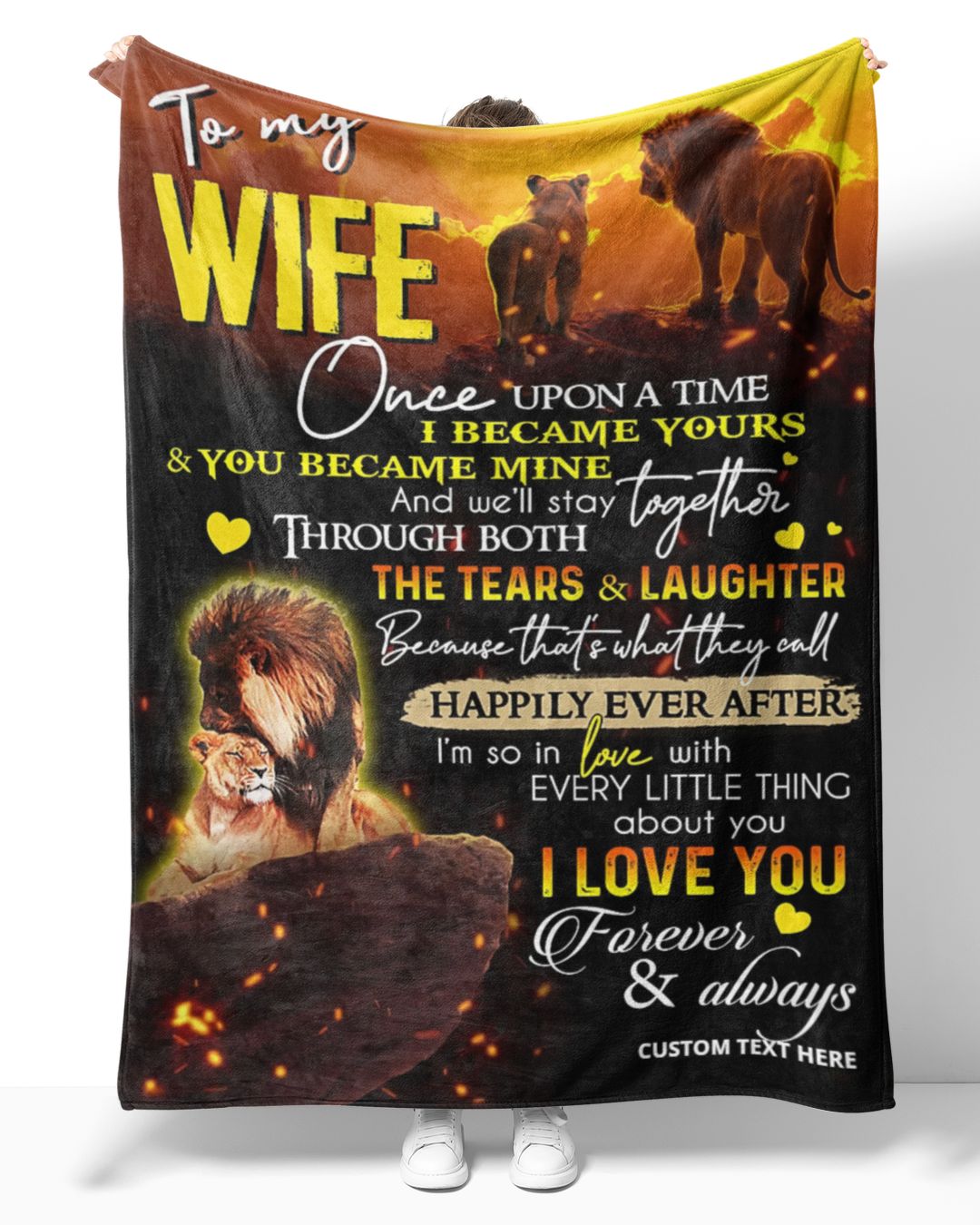 Personalized Custom To My Wife From Husband Once Upon A Time I Became ...