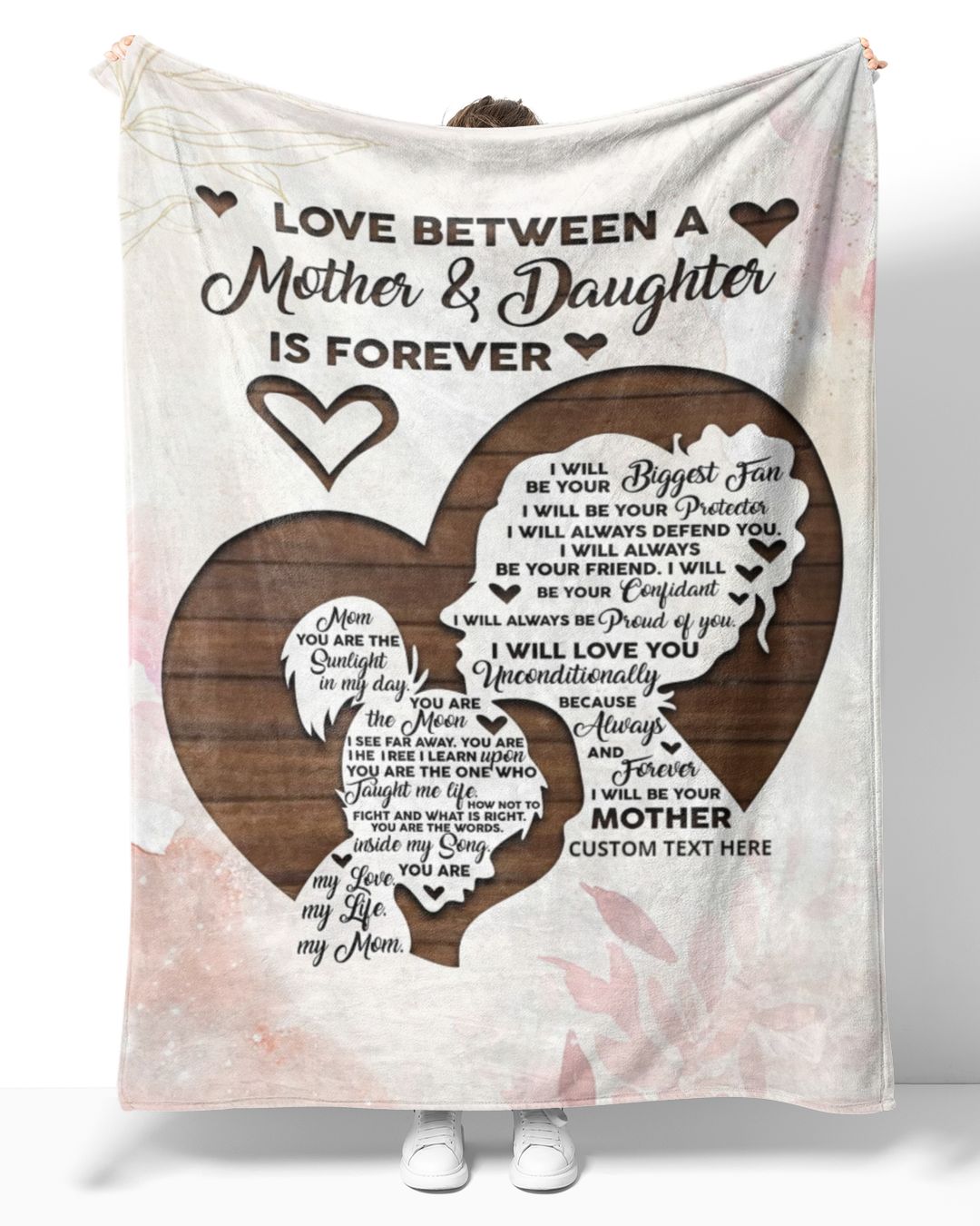 Gifts For Mom From Daughter, Customized Blankets With