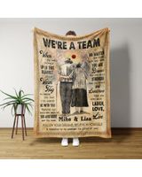Personalized We Are Team Grandparents Sherpa Fleece Blanket T481 Cozy Plush Fleece Blanket