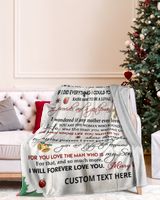 Personalized Custom To My Daughter In Law We Both Love The Same Man Love Sherpa Fleece Blanket TTH Cozy Plush Fleece Blanket