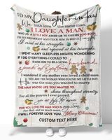 Personalized Custom To My Daughter In Law We Both Love The Same Man Love Sherpa Fleece Blanket TTH Cozy Plush Fleece Blanket