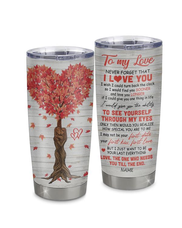 Personalized Custom To My Wife From Husband Tumbler TL12