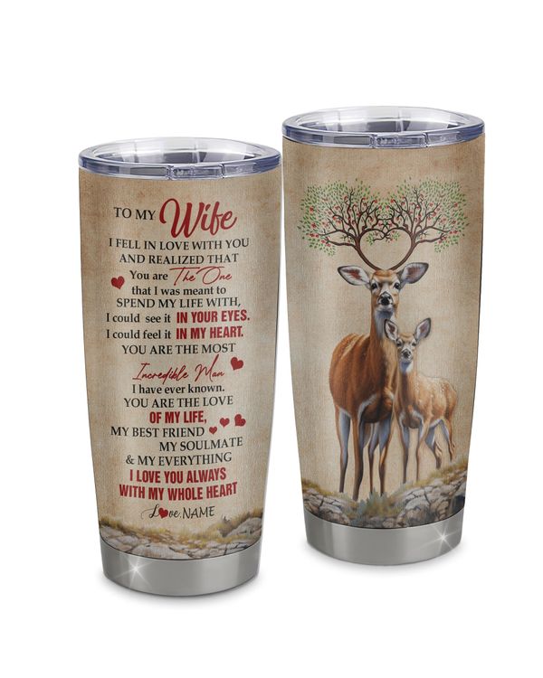 Personalized Custom To My Wife From Husband Tumbler TL21