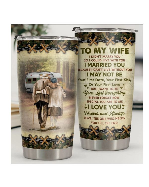 Personalized Custom To My Wife From Husband Tumbler TL32
