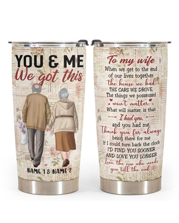 Personalized Custom To My Wife From Husband Tumbler TL25
