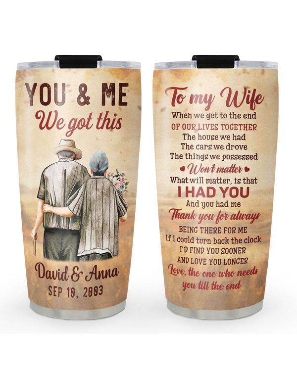 Personalized Custom To My Wife From Husband Tumbler TL28