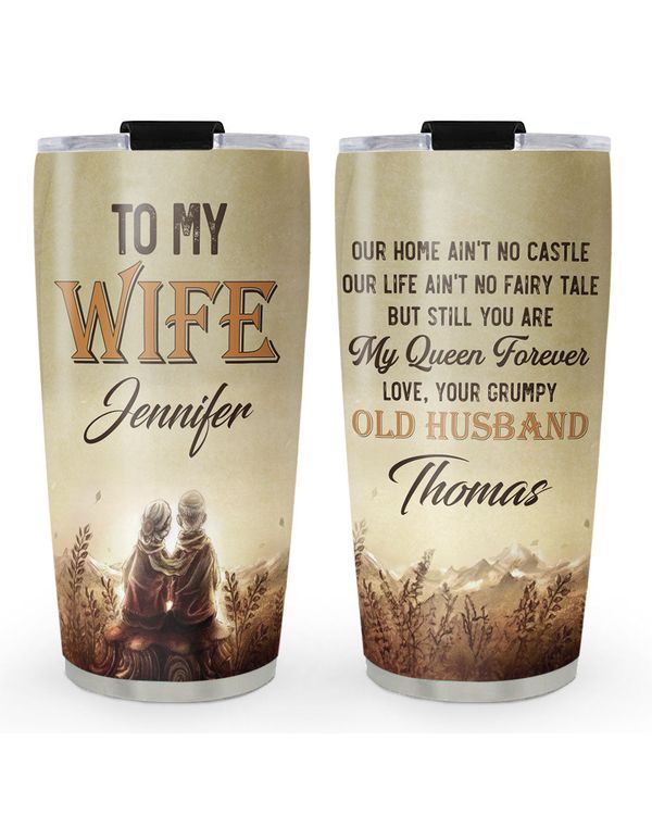 Personalized Custom To My Wife From Husband Tumbler TL30