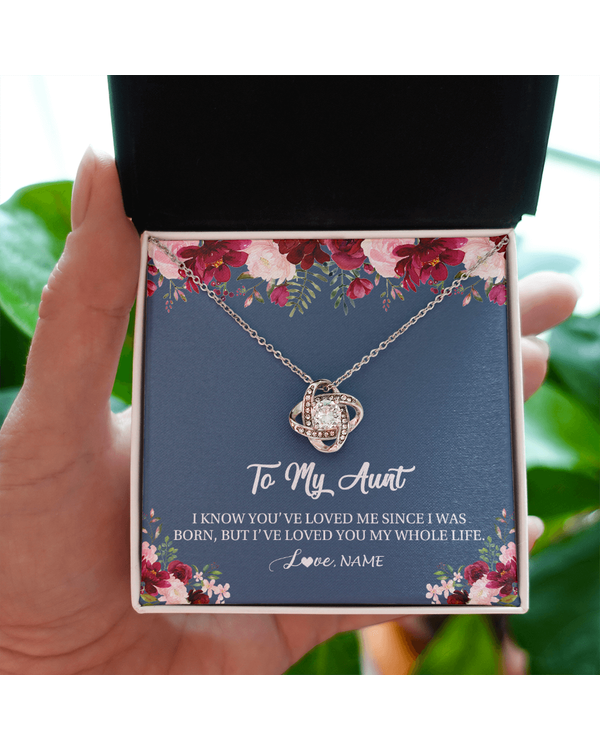 Personalized Custom To My Aunt Necklace N439