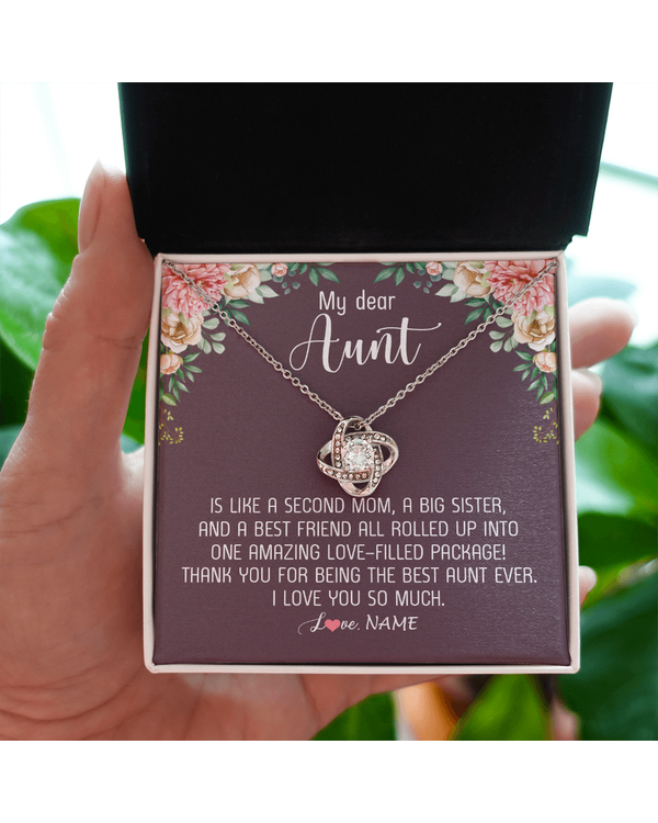 Personalized Custom To My Aunt Necklace N450