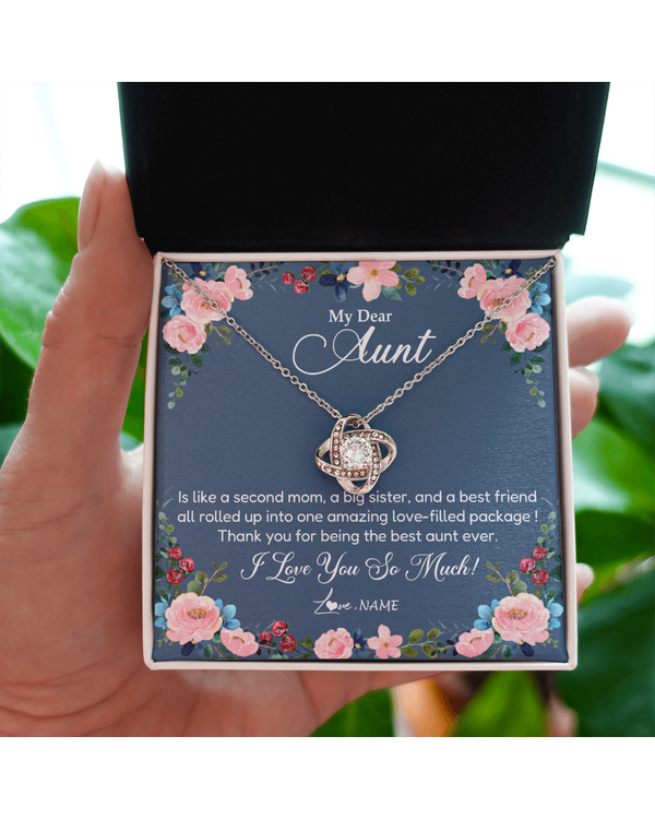Personalized Custom To My Aunt Necklace N460