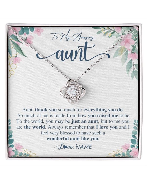 Personalized Custom To My Aunt Necklace N463