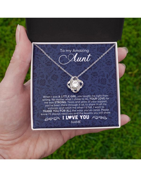 Personalized Custom To My Aunt Necklace N464