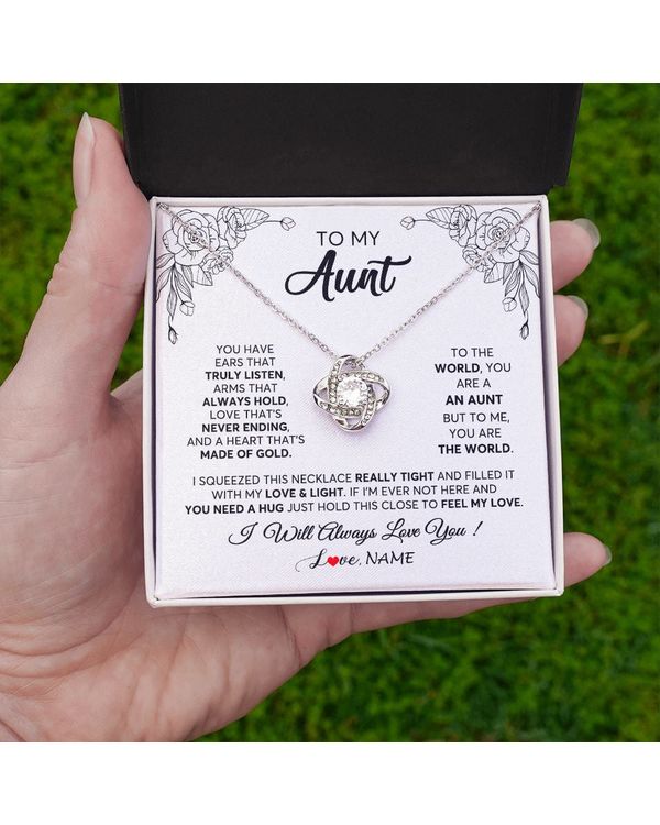 Personalized Custom To My Aunt Necklace N465
