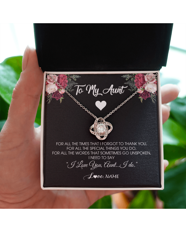 Personalized Custom To My Aunt Necklace N466