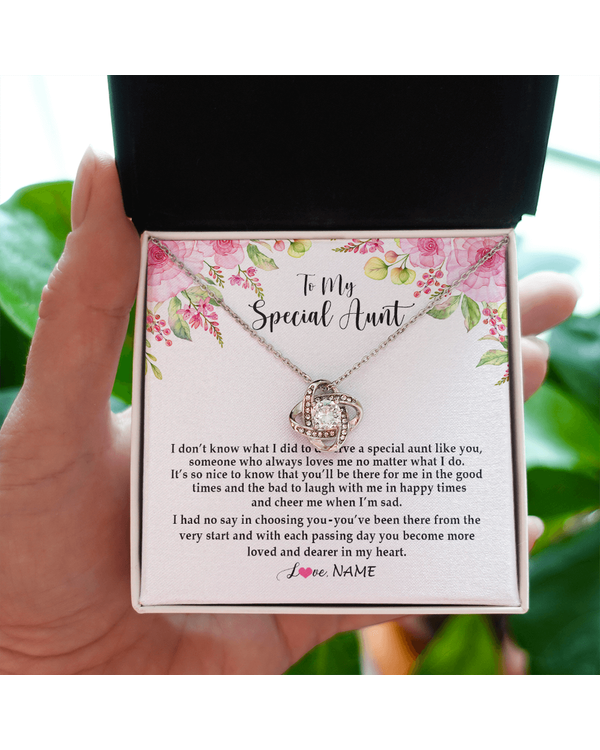 Personalized Custom To My Aunt Necklace N470
