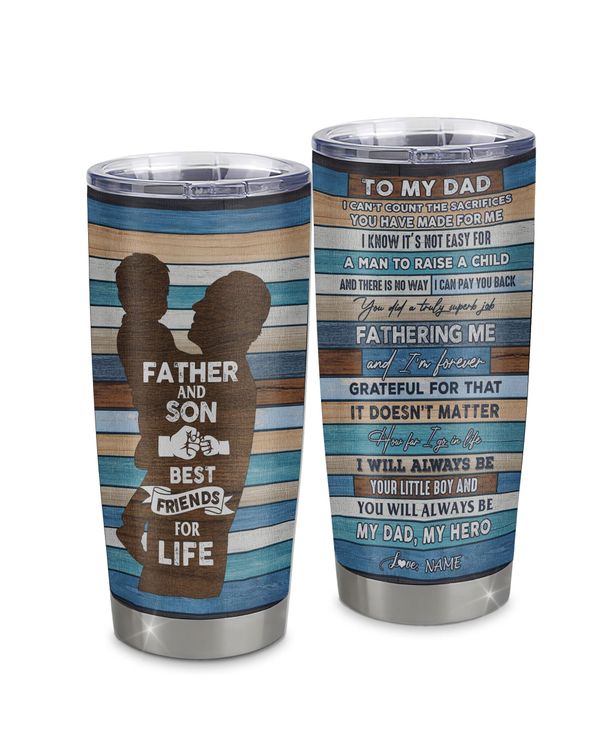 Personalized Custom To My Dad From Son Tumbler TL146