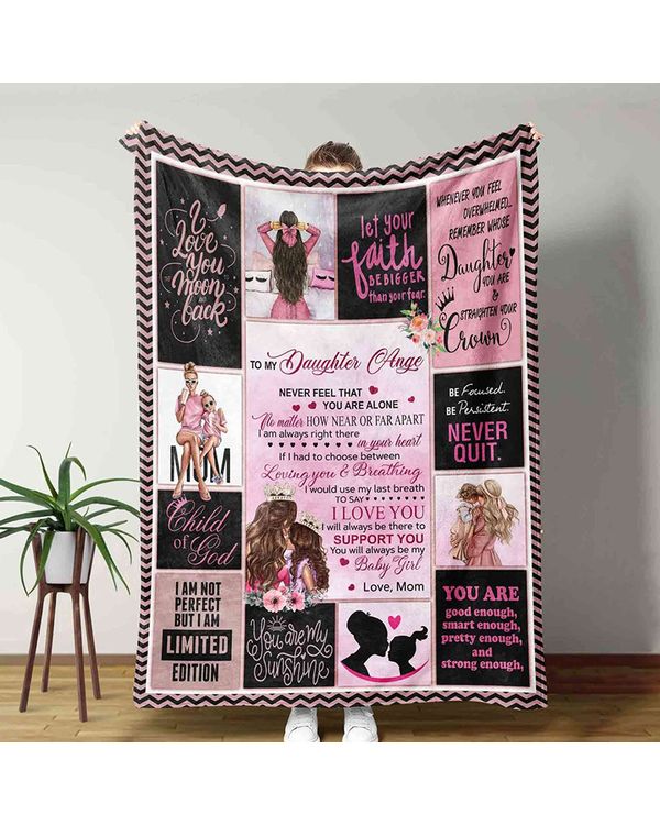 Personalized To My Daughter From Mom Fleece Blanket T784