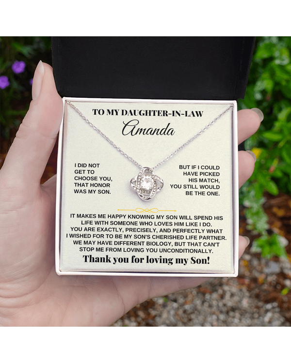 Personalized To My Daughter In Law Necklace N987