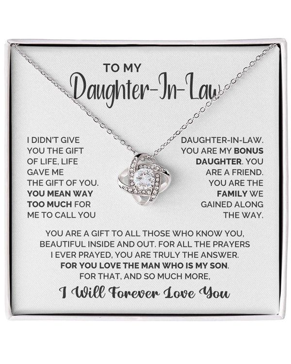 Personalized To My Daughter In Law Necklace N1158