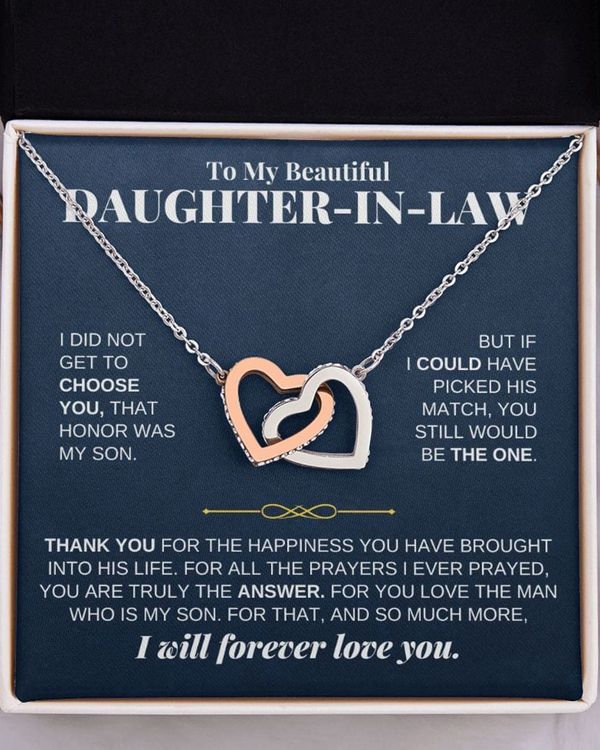 Personalized To My Daughter In Law Necklace N1334